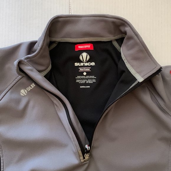 Sunice Winstopper Hurricane Mens Gray/Black 1/4 Zip Golf Pullover Jacket Sz Sm - Picture 8 of 11